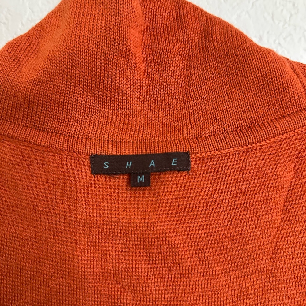 Shae Women’s Sweater Dress Cowl Neck Rust Front Pockets Size M - Picture 10 of 11